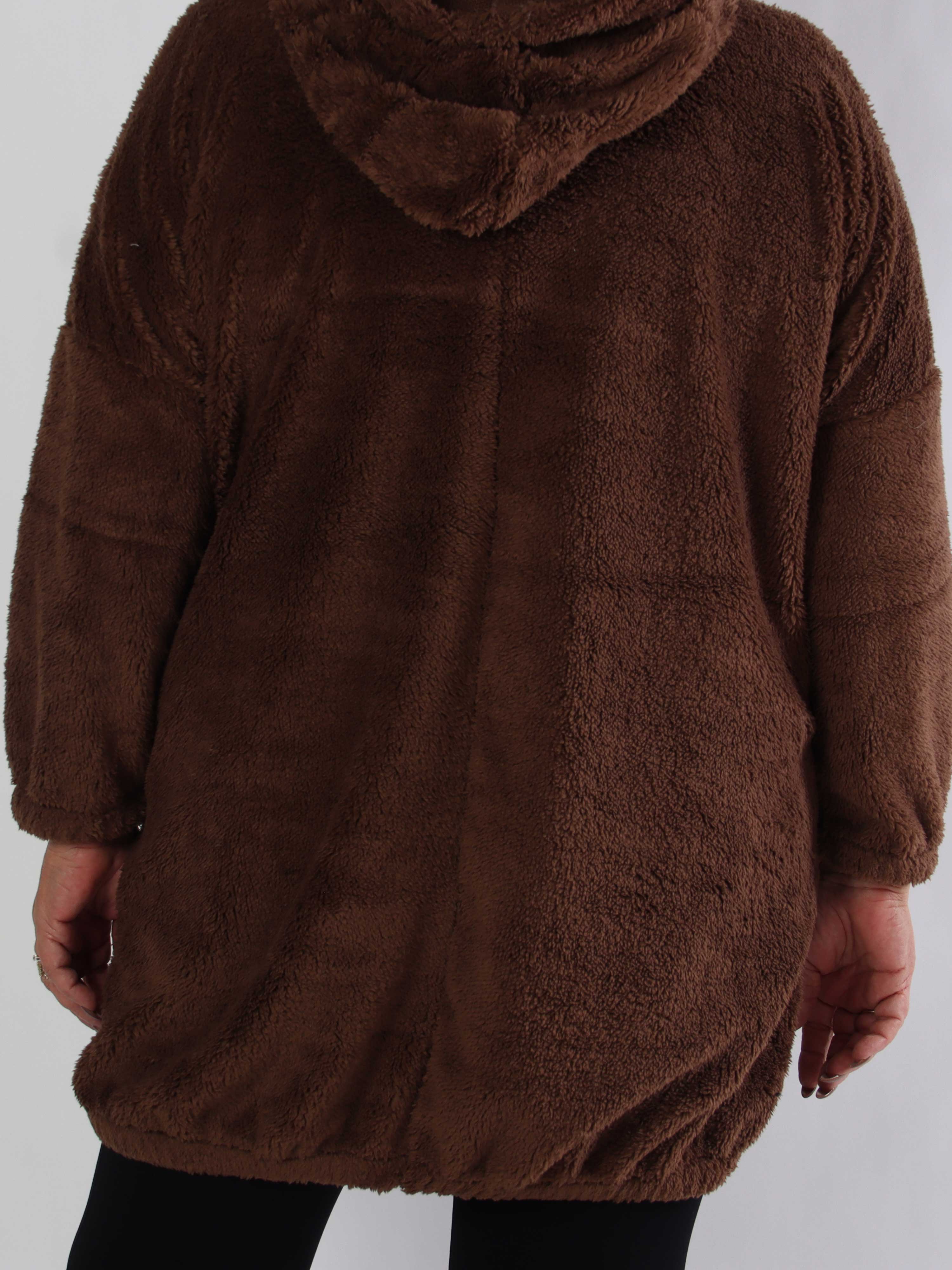 Puffy - Plus size hoodie i fluffy og blød kvalitet